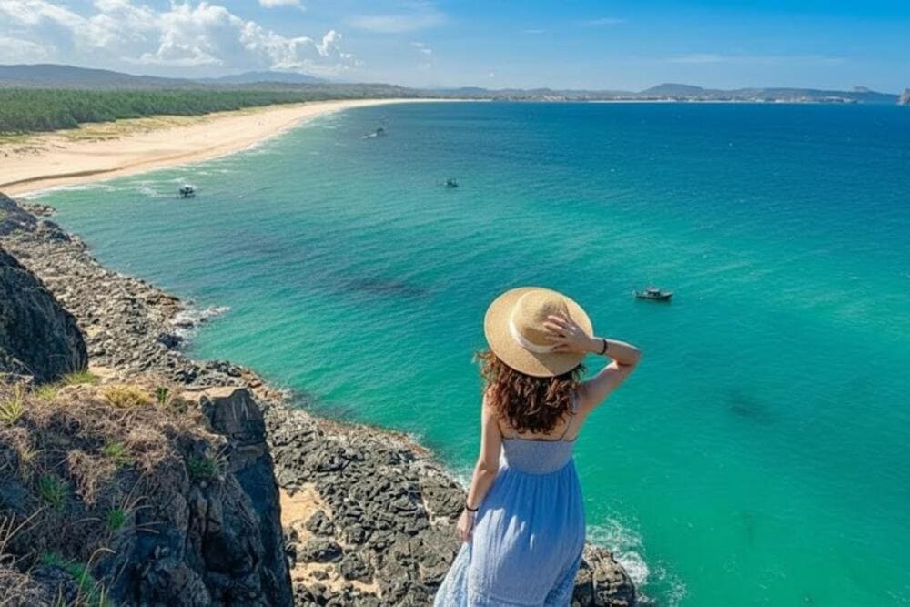 Bãi Rạng có nhiều góc “sống ảo” giúp bạn có những bức ảnh đầy nghệ thuật.